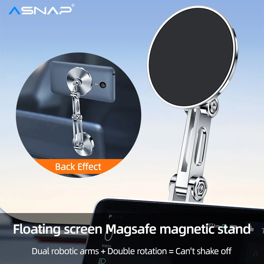 Автомобильный держатель для телефона ASNAP вращение на 360° универсальное крепление