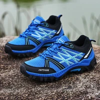 2022 summer hiking boots men outdoor trekking sports climbing shoes men breathable mesh non slip sneakers trainers camping shoes