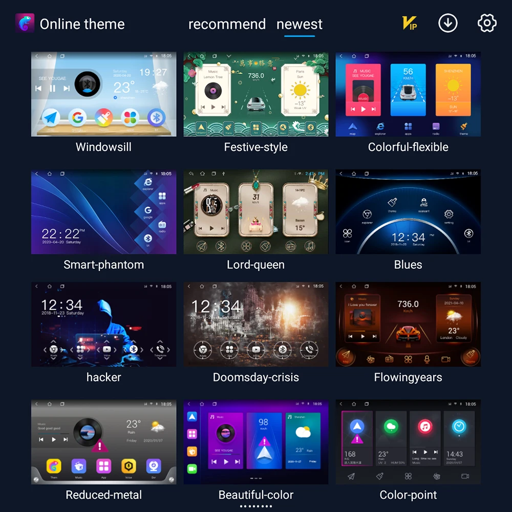 NAVISTART Oline тема код для Android автомобильное радио экран Поддержка 100pices UI темы Topway T10 T3