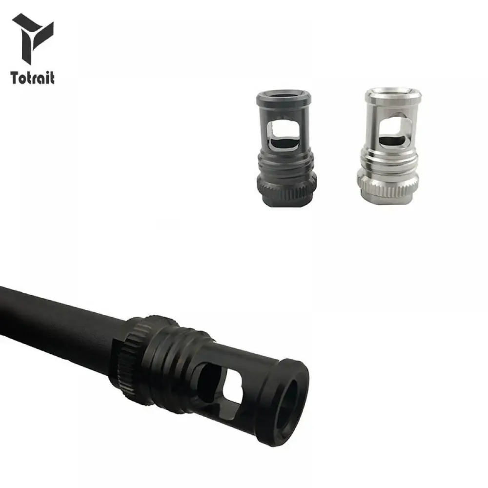 

TOtrait High Quality Tactical 14 Inverse Tooth Stainless Steel Cap MSR M416 AR MK18 XM2010 Appearance Hunting Accessories