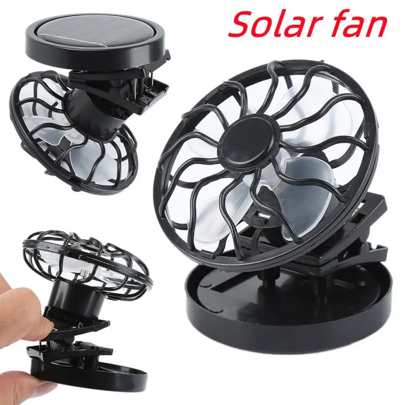 

Mini Portable Fan Outdoor Clip-On Cooler Mini Hat Fan Cooling Solar Celling Fan For Camping Hiking Fishing