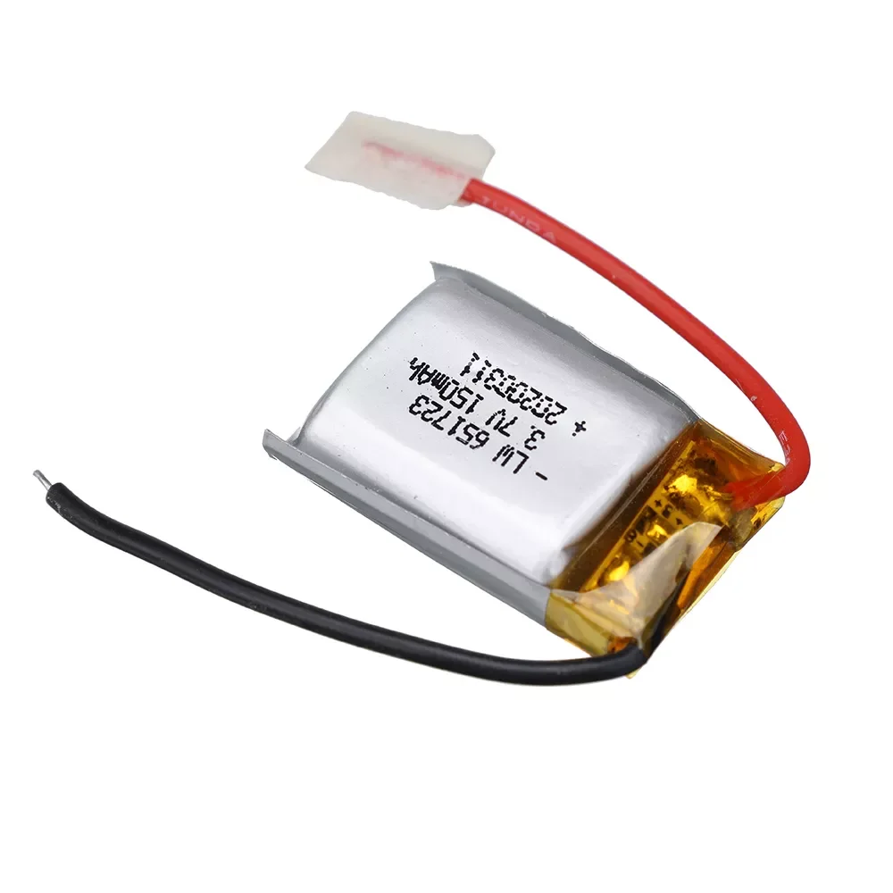Фото Литий-полимерная батарея 3,7 в 150 мАч для Syma S107 S107G S107-19 Skytech M3 S977 Запчасти для радиоуправляемого вертолета 651723 в, литиевая батарея №5