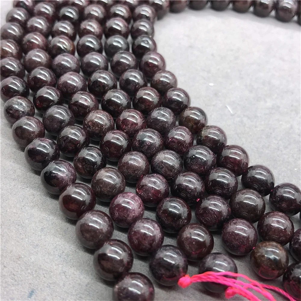 Бусины Из Натурального Красного граната для изготовления ювелирных изделий