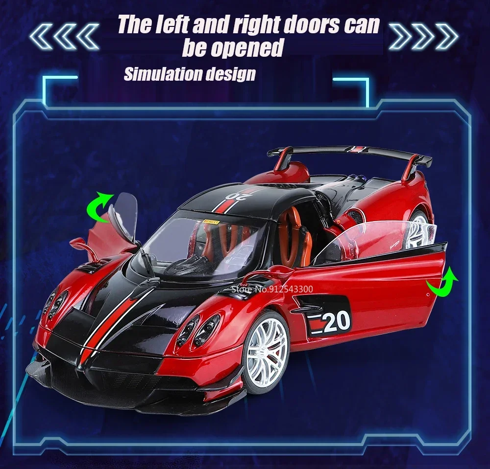 Масштаб 1/18 модель игрушечного автомобиля Pagani Huayra BC литой спортивный автомобиль