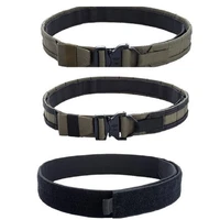 2 inch tactical molle cs outdoor military fighter belt rg hunting shooter belt double layer hard vertical