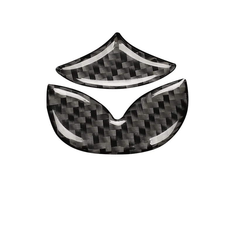 

Real Carbon Fiber Interior Steering wheel Logo Trim Stickers Car Accessories Interior Decoration For Mazda 3 Axela 2020