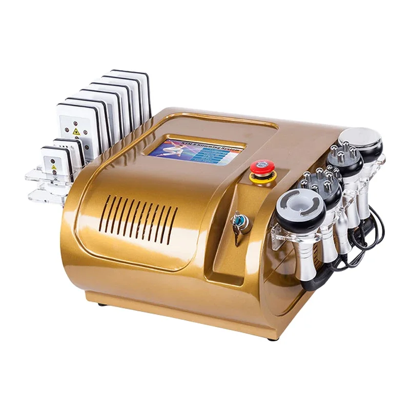 Портативный 40K 8 в 1 кавитационный вакуумный корпус Контурирование Lipolasar