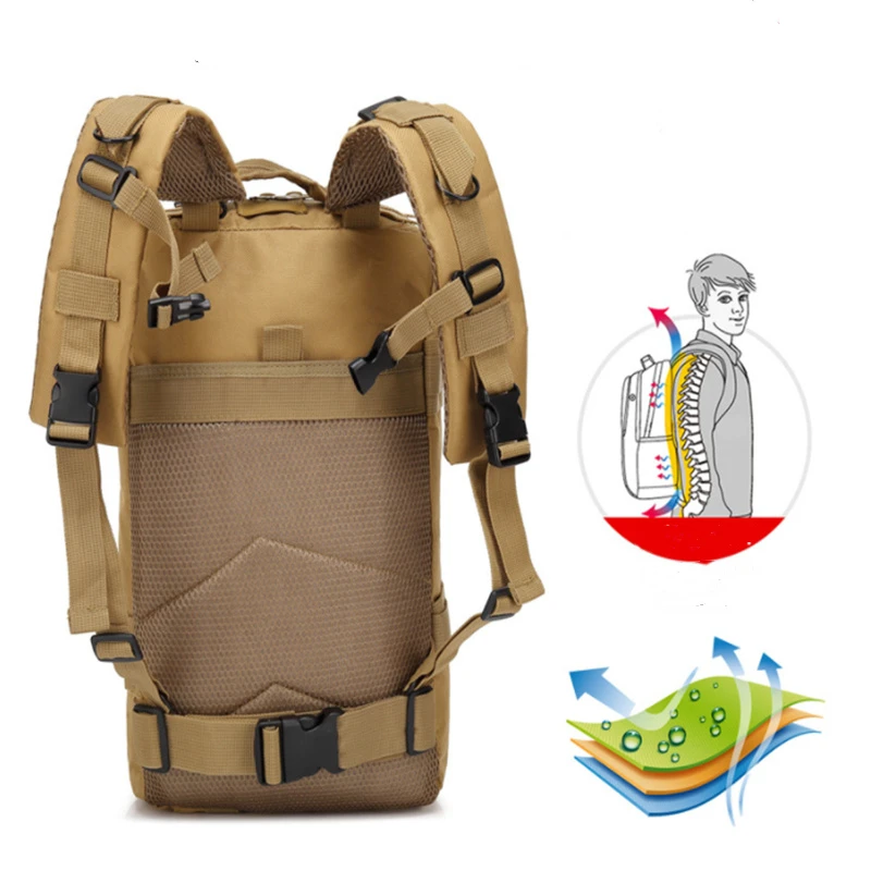 Тактический военный рюкзак Оксфорд водонепроницаемый армейский ранец