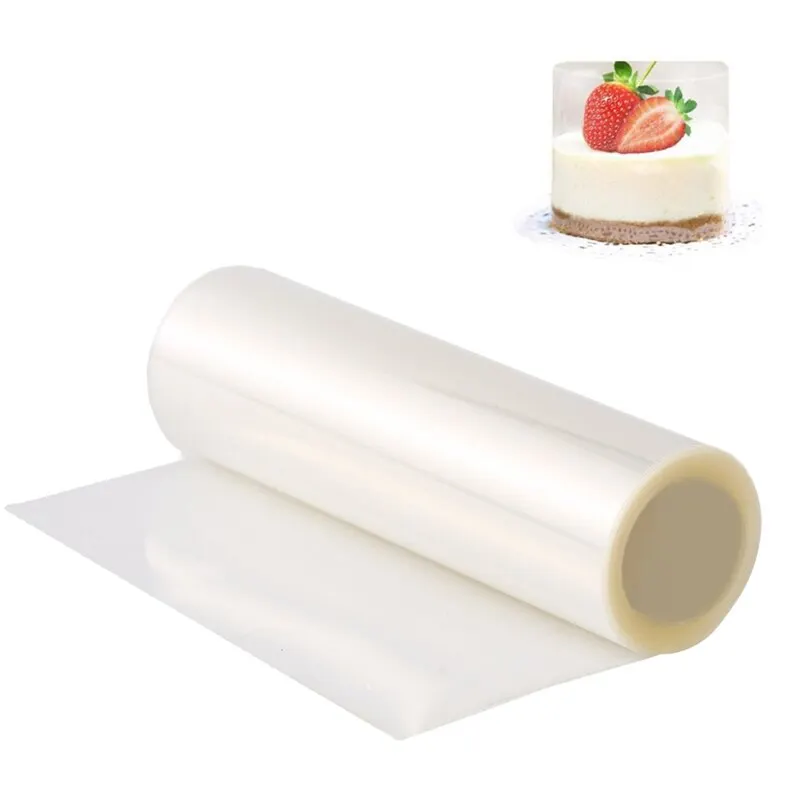 

1 Roll Cake Film Transparent Cake Collar Kitchen Acetate Cake Chocolate Candy Baking Durable Cake Tools 8cm*10m/10cm*10m/15cm*10