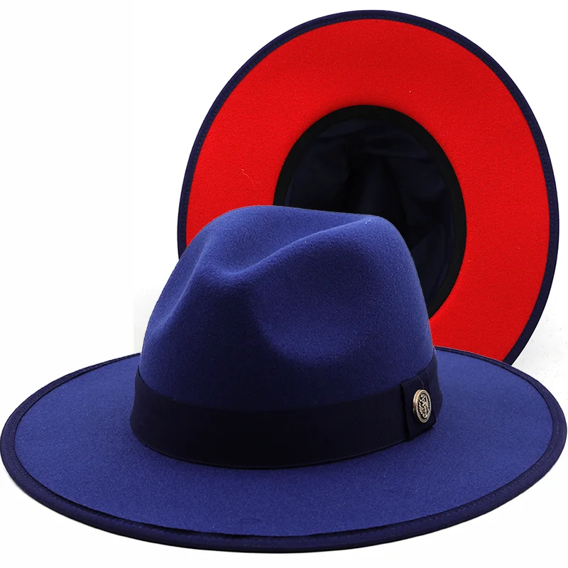 

Женская шерстяная Фетровая Шляпа Fedora, винтажная шляпа унисекс с широкими полями, вечерние ковбойские кепки в стиле джаз, джентльмен, свадебная шляпа для мужчин