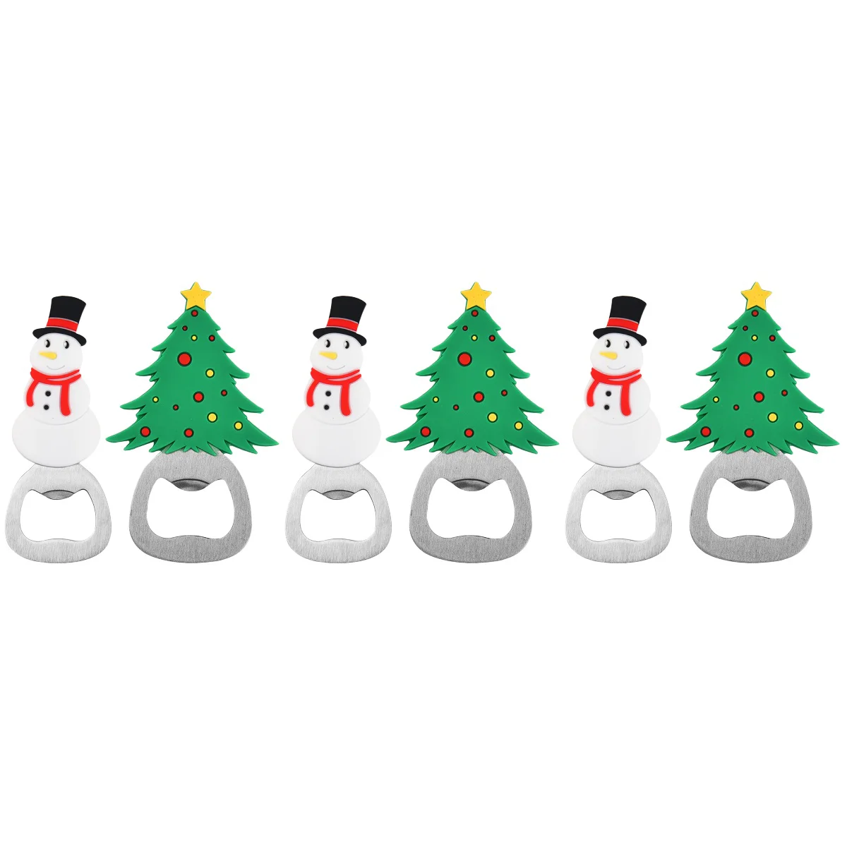 

6 Snowman Christmas Bottle Opening Tool