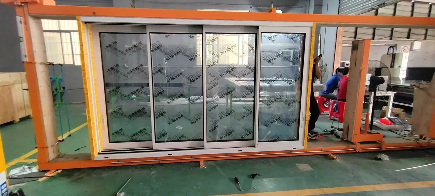 Sixinalu Внешние раздвижные двери Минималистичные тонкие каркасные двойные