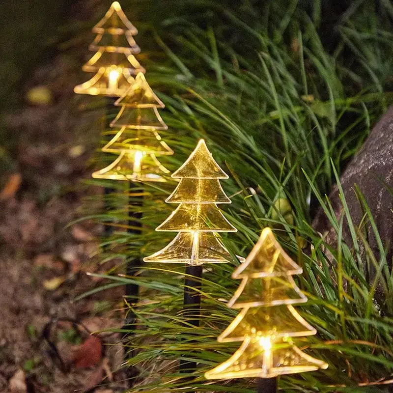 

NEW IN Waterproof Acrylic Star Snowflake Decorative Lamps LED Solar Light For Outdoor Garden Lawn Landscape Christmas New Year L