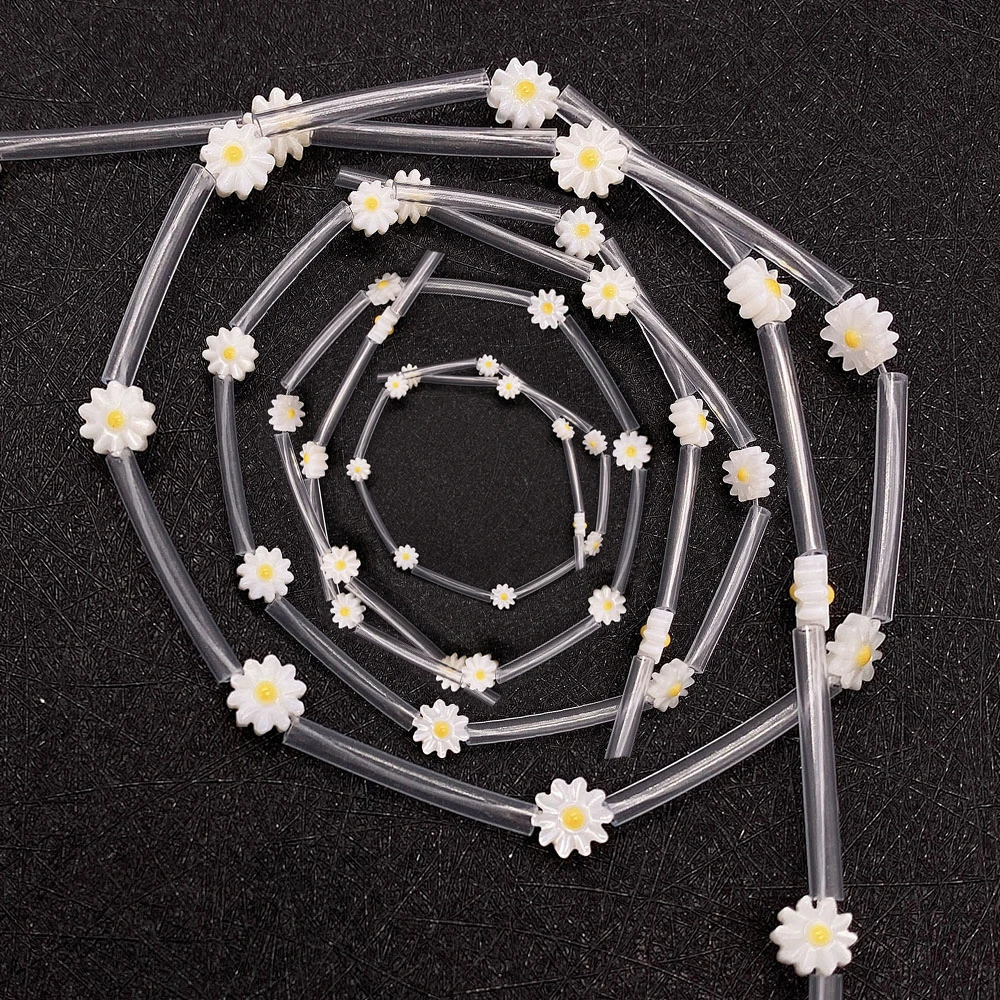 

Natural Seawater Shell Bead 6 8 10 12mm Daisy Beaded Charms for DIY Jewelry Making Bracelet Necklace Earrings Shell Flower Beads