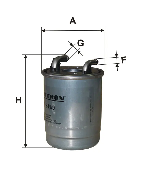 

Fuel filter SPRINTER 906 for PP841/9