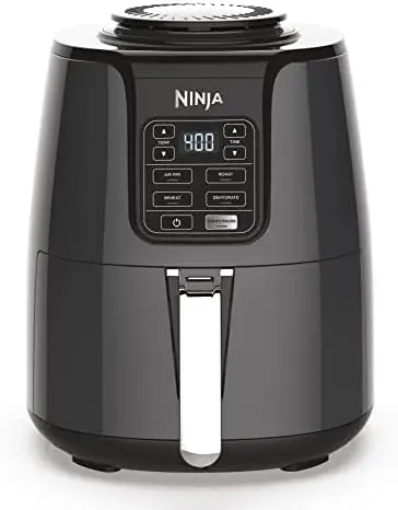 

Air Fryer that Crisps, Roasts, Reheats, & Dehydrates, for Quick, Easy Meals, 4 Quart Capacity, & High Gloss Finish, Blac