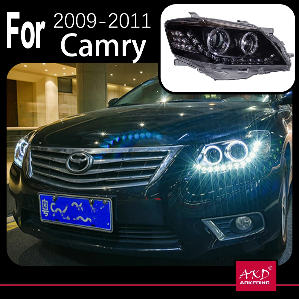 Модель автомобиля AKD для Toyota Camry фары 2009-2011 V45 светодиодный ные LED DRL Hid биксеноновые