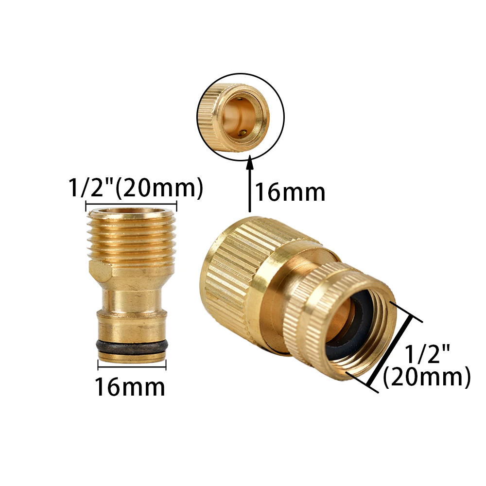 

Латунный резьбовой быстроразъемный комплект 1/2" 3/4"