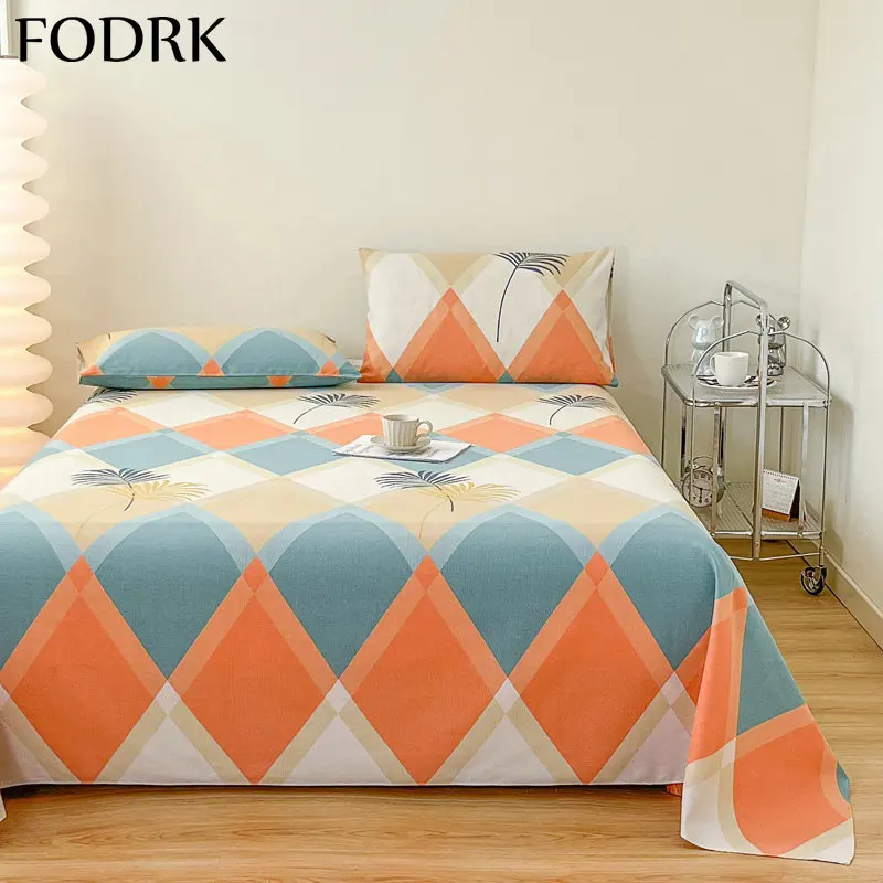 

3pcs Bed Sheet Set Mattress Pad with Pillows Case Double Cover 2 Seater Linens Adjustable Bedding Aesthetic Bedrooms King Size