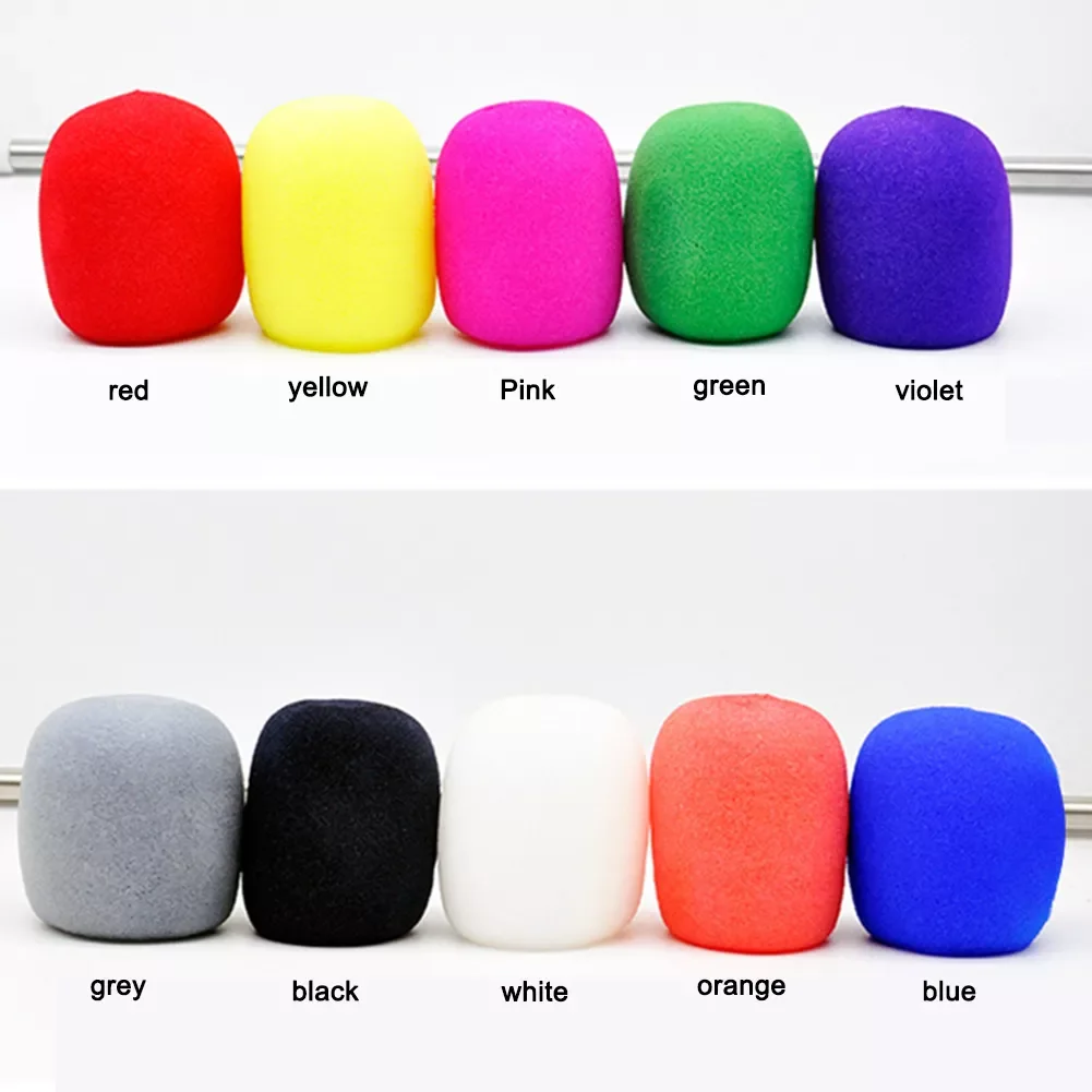 

The new10pcs Microphone Foam Cover Handheld Stage Microphone Windscreen Sponge Foam Mic Cover Karaoke DJ Sales Microphone CAP