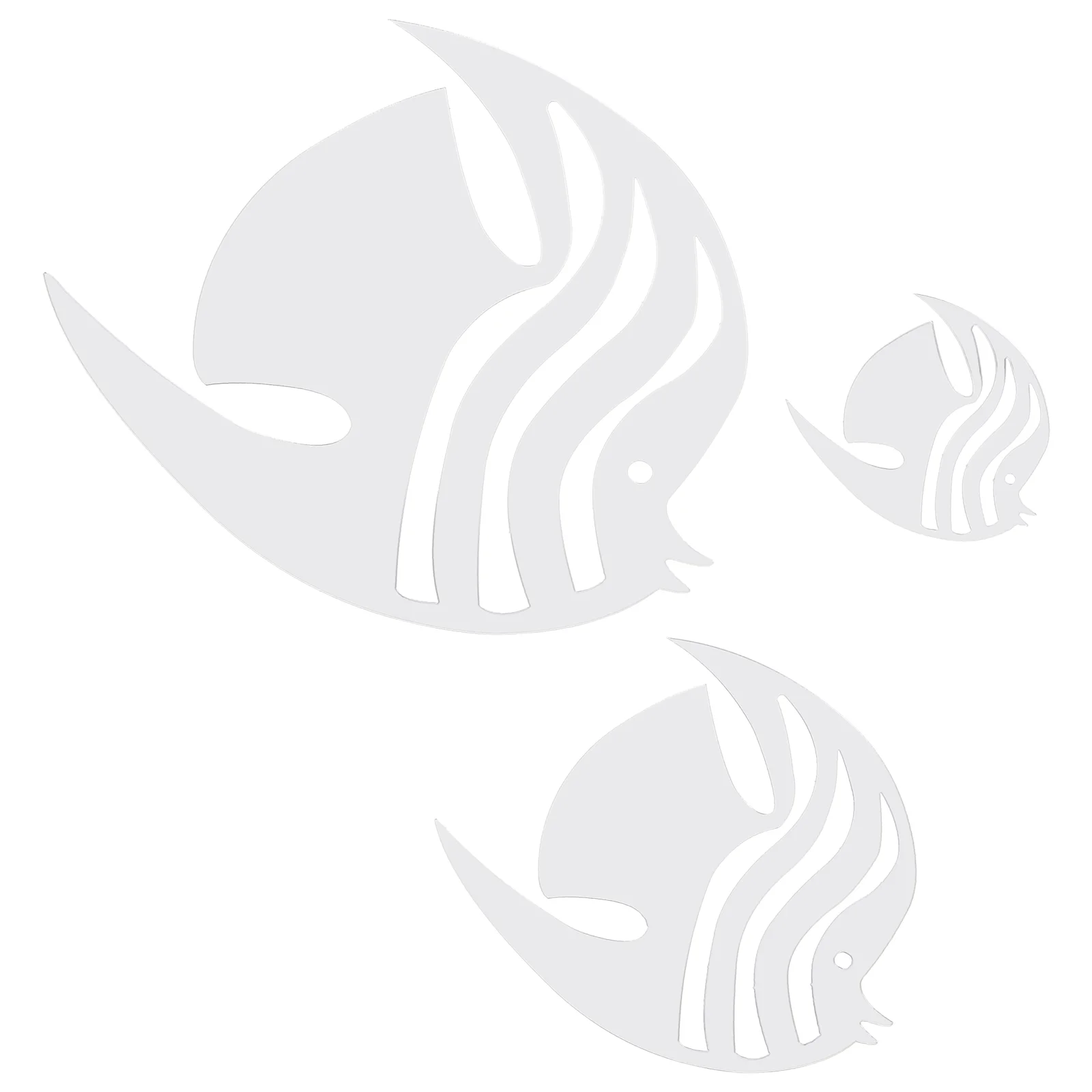 

Wall Sticker Decorative Stickers Mirror Decal Tropical Fish Decals Acrylic Mirrors