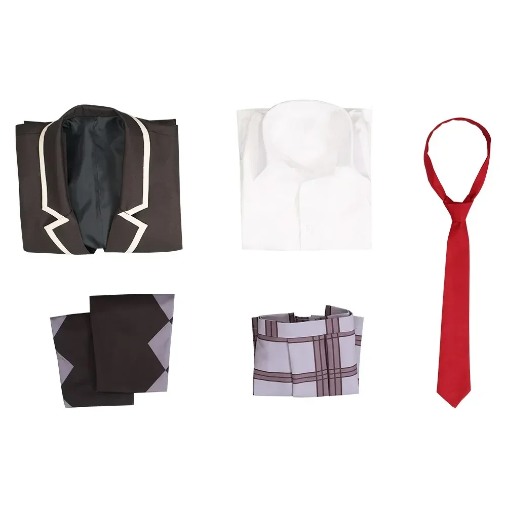 Аниме High Rise Invasion Mayuko Nise Косплей Костюм Блондинка Парик Tenkuu Shinpan Школьная форма для