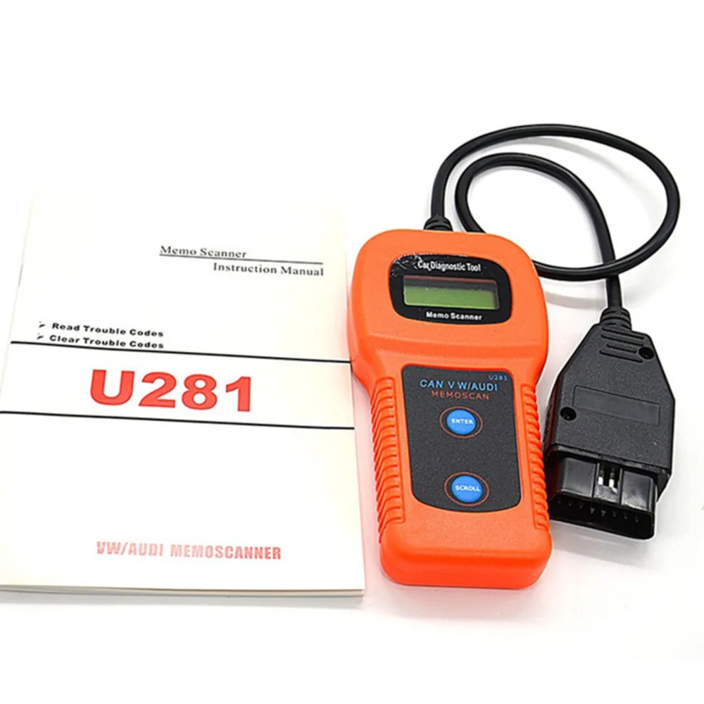 Диагностический сканер OBD II 2 CAN U281 для AUDI VW Passat