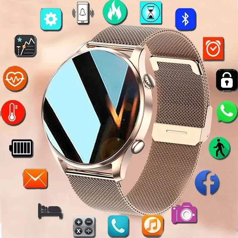 

Новинка 2022, умные часы с вызовом Bluetooth для мужчин и женщин, фитнес-трекер с индивидуальным циферблатом, 1,36 дюйма, 390*390 пикселей, спортивные во...