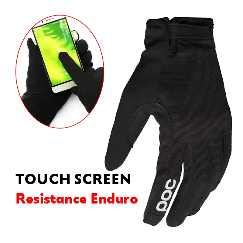 

POC Resistance Enduro Bicycle Gloves Touch Screen Cycling Glove Off-Road Motorcycle Racing MTB Bike Breathable Adjustable Gloves