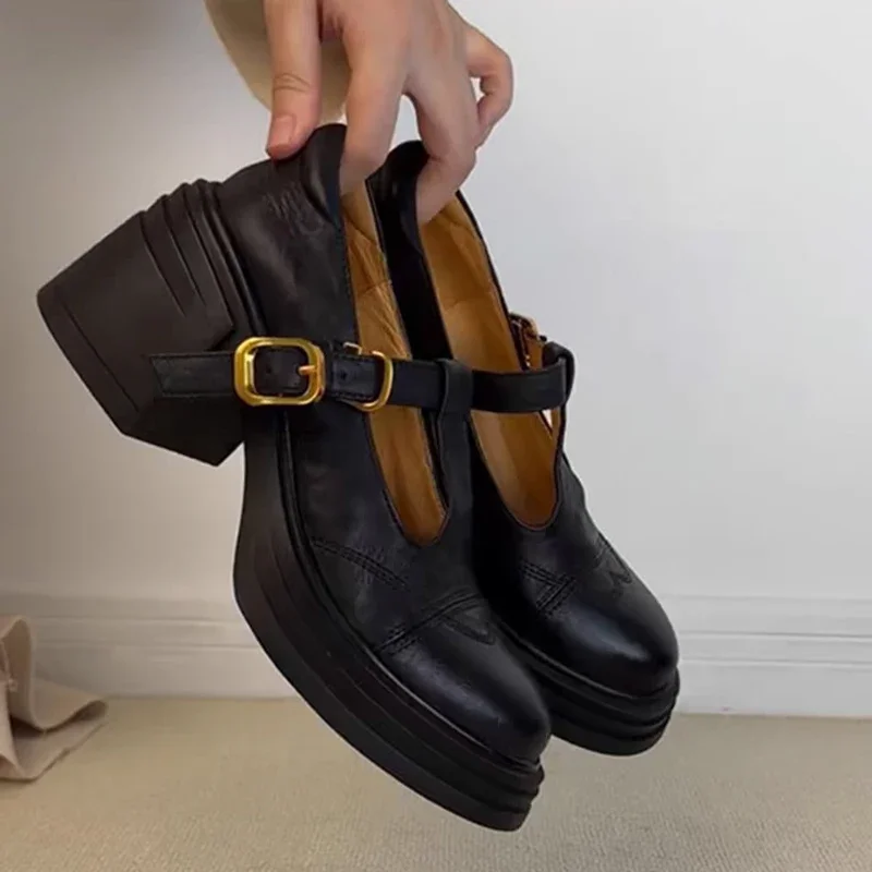 Женская обувь Marie Janes на высоком каблуке женская новинка 2025 года трендовые