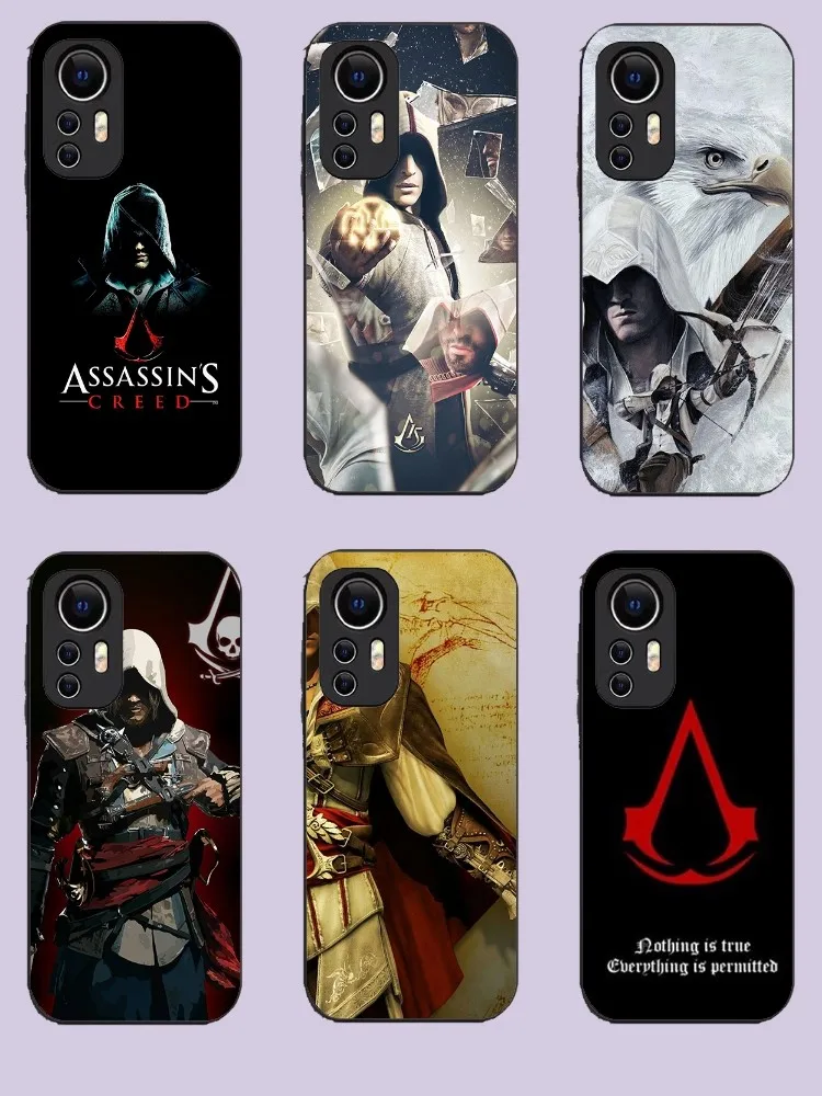Чехол для телефона A-Assassins Game C-Creed Xiaomi 11 Redmi Note 5G 8T 9A 9 10T Note8Pro 12SUltra черный чехол