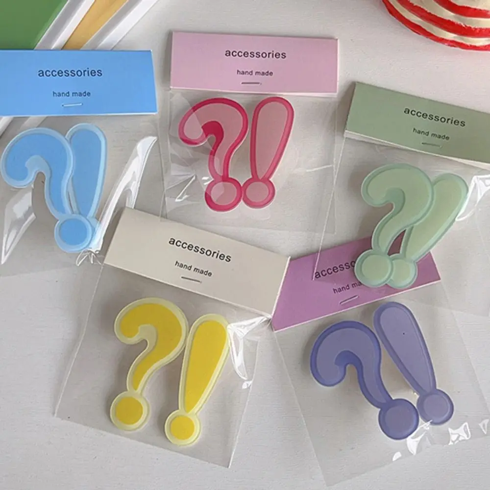 Модная забавная заколка для волос с вопросительным знаком креативная окключения