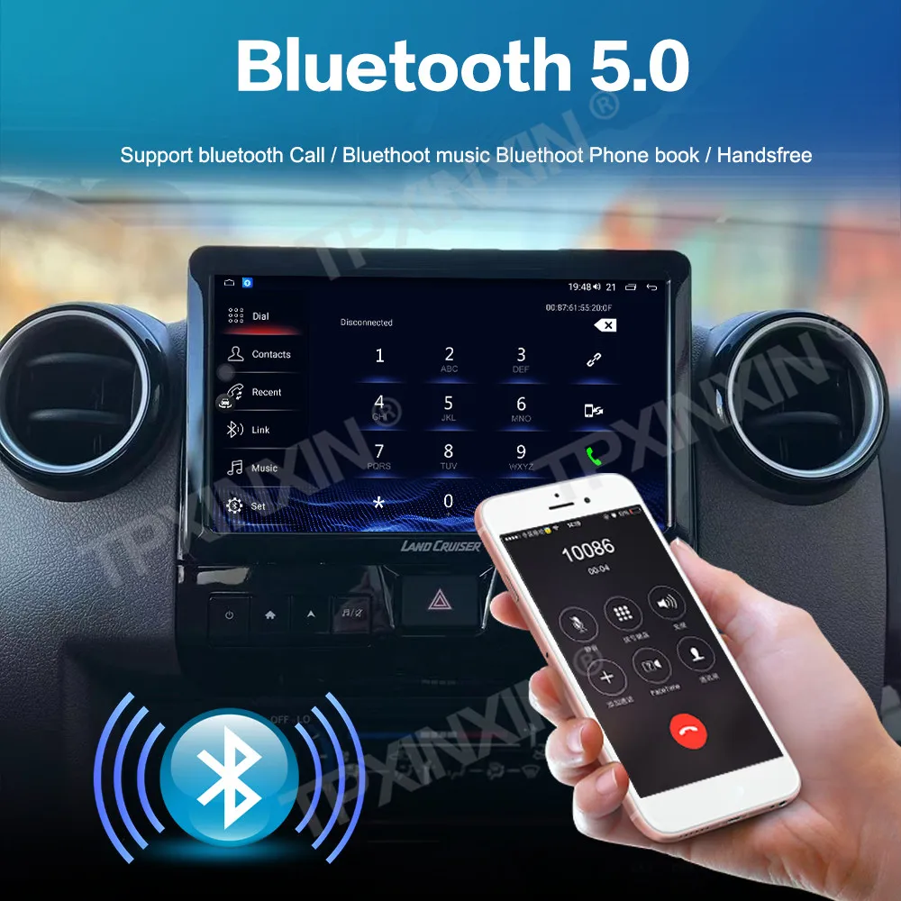 Автомагнитола с Android-экраном Автомобильная мультимедиа-система для Toyota LandCruiser LC70