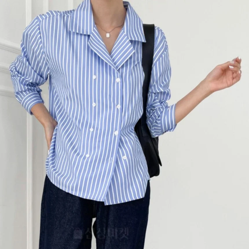 @ Обновленный размер Шикарные весенне-осенние французские рубашки Универсальный