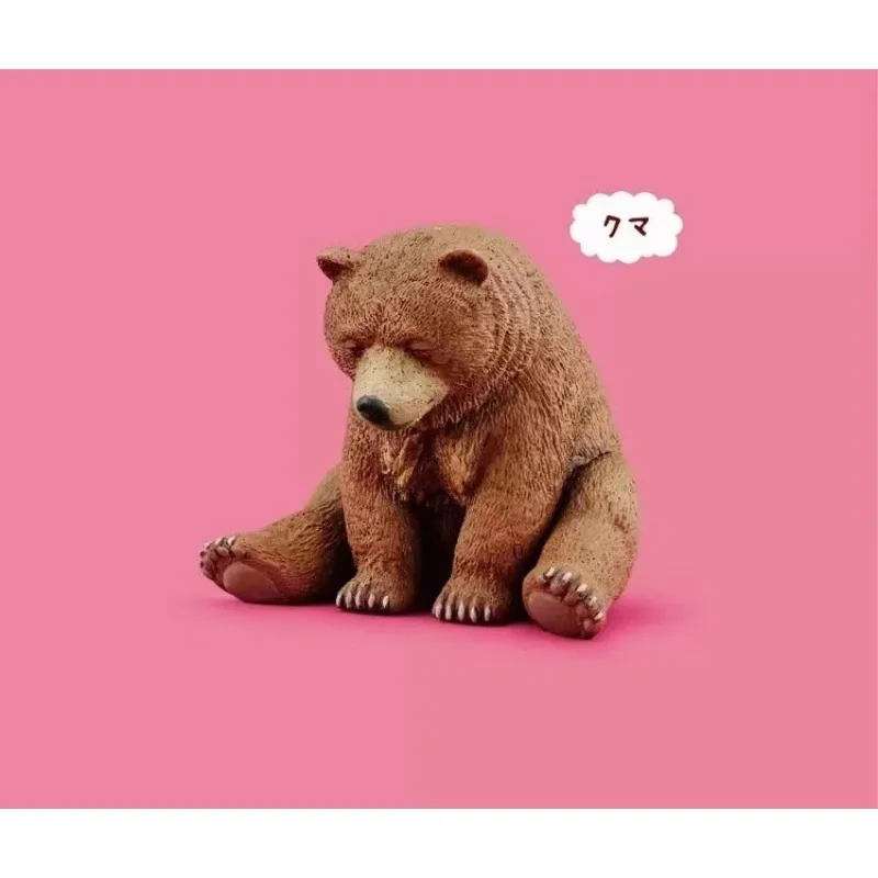 Zoo Series Gashapon Toys Собака Медведь Кошка Слон Ежик Горилла Креативная Модель Украшения