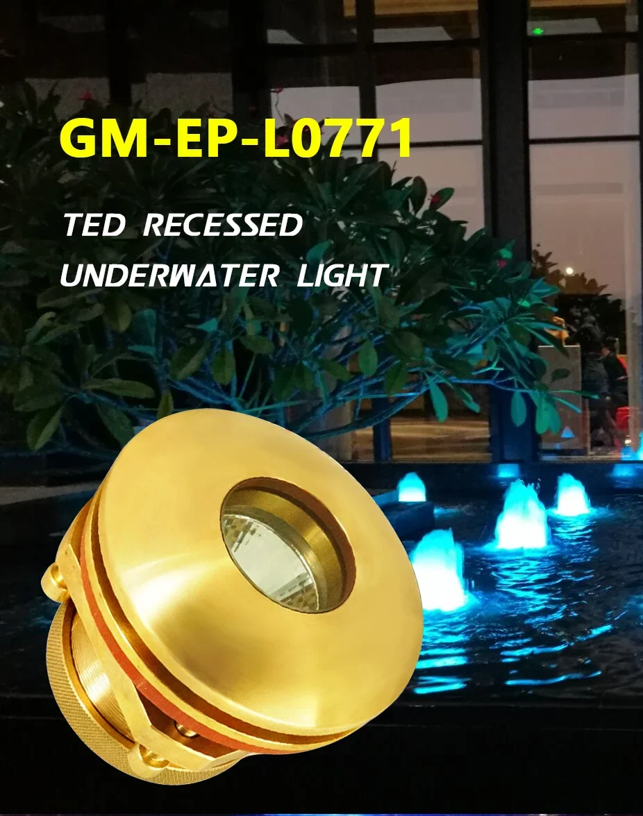 Marine Schip Jacht Drain Plug Onderwater Led Licht Rgb 18W 36W 50W Brons Onder Water Lamp Voor boot