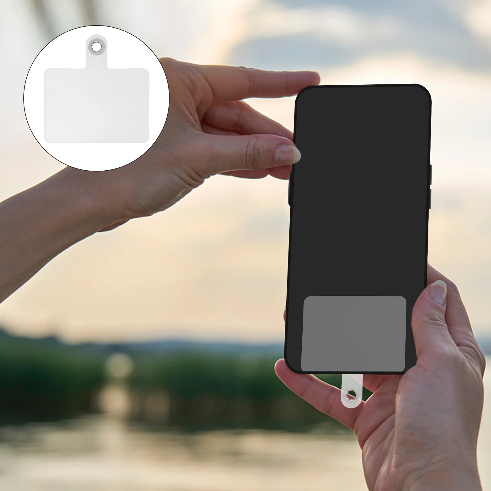 

Lanyard Tether Cell Patchcellphone Tabs Pads Pad Connector Adhesive Case Strap Ring Free Loopuniversal Anchor Transparent