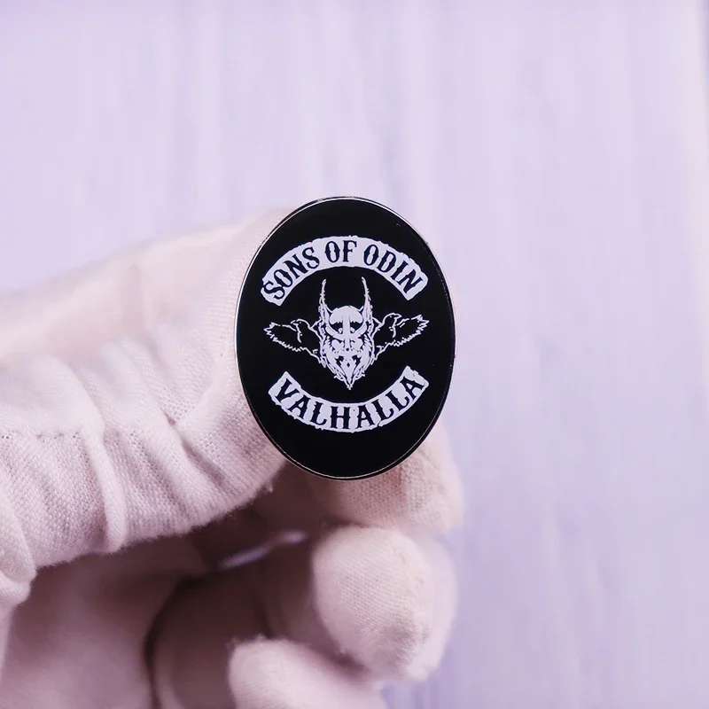 Значок с надписью Sons Of Odin Valhalla Pin для скандинавской мифологии