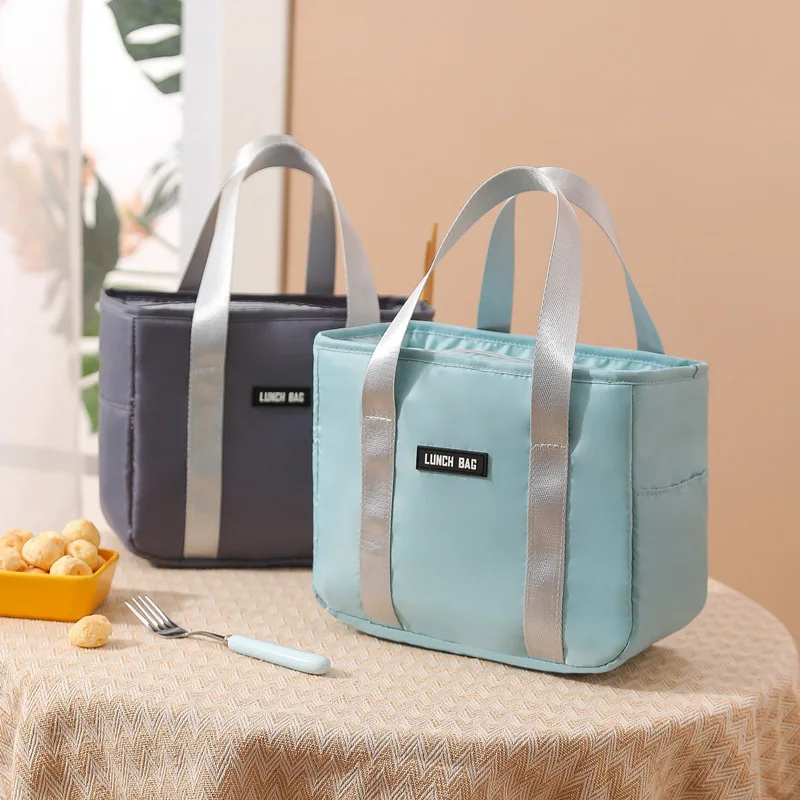 

Lunch Box Hand Insulated Bag Office Worker Student Waterproof Small Meal Bag Aluminum Foil Thickened Bento Bag