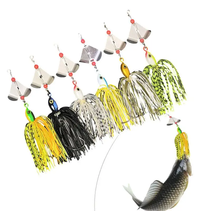

Bass Fishing Lure Fishing Lures Baits Spinnerbait Kit Jig Spinner Baits Multicolor Swimbaits For Freshwater Saltwater Walleye