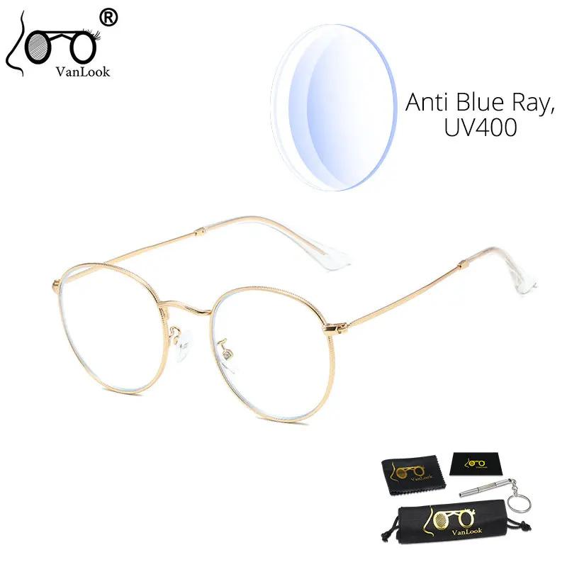 

Round Computer Glasses Transparent for Women Men Blue Light Blocking Eyeglasses Spectacle Frame Kacamata Anti Radiasi Blue Ray