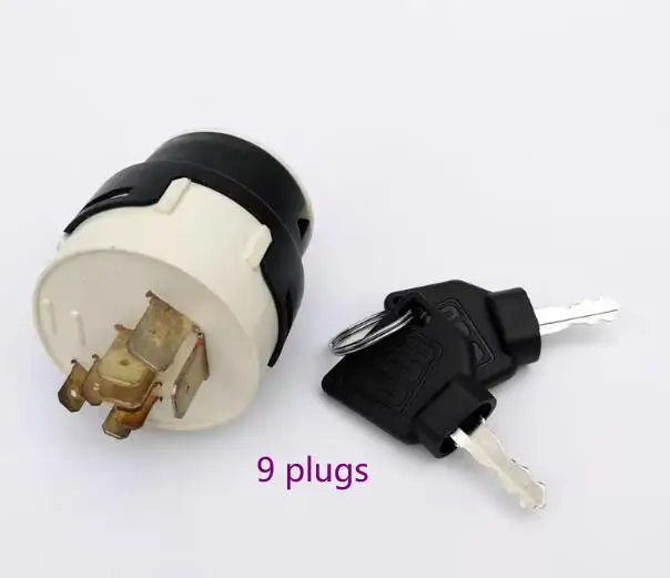 Выключатель зажигания с двумя ключами 701/80184 50988 85804674 Для JCB 220 240 370 New Holland NH Case