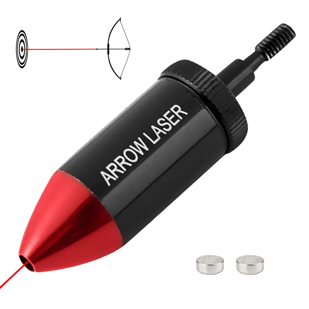 

Arrow Laser Sight Tactical Archery Bore Sight Red Dot Laser for Compound Bow Crossbow Boresighter for Target Shooting Hunting