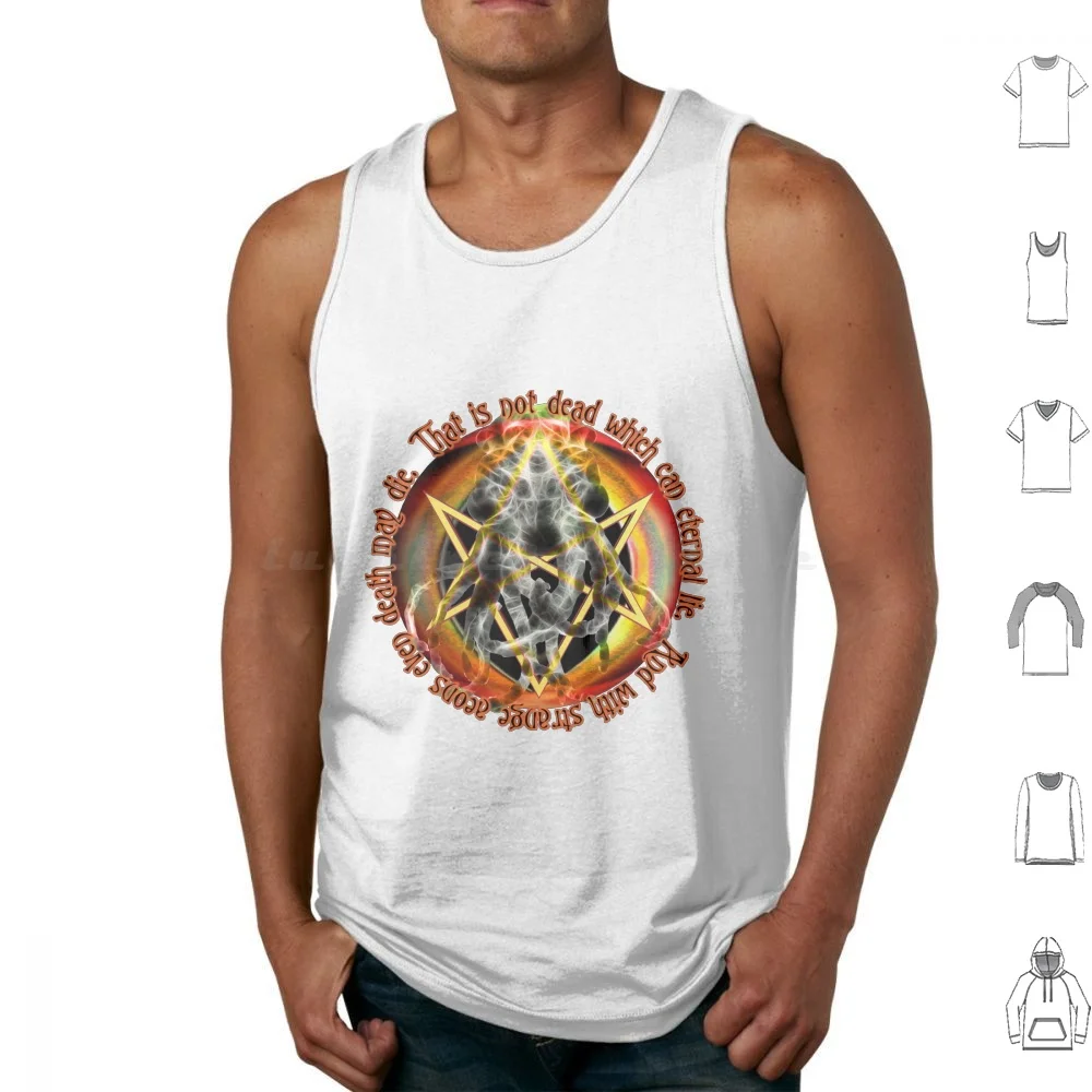 

Cthulhu Tank Tops Print Cotton Cthulhu Kutulu Death Die Eternal Demon Devil Ancient Chaos Khaos Hp Horror Fantasy