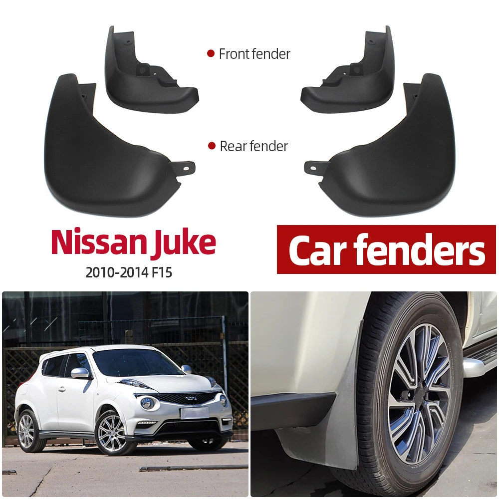 

4pcs Car Mud Flaps For Nissan Juke 2010-2014 F15 Front Rear Mudflaps Splash Guards Mud Flap Mudguards Fender 2011 2012 2013 2014