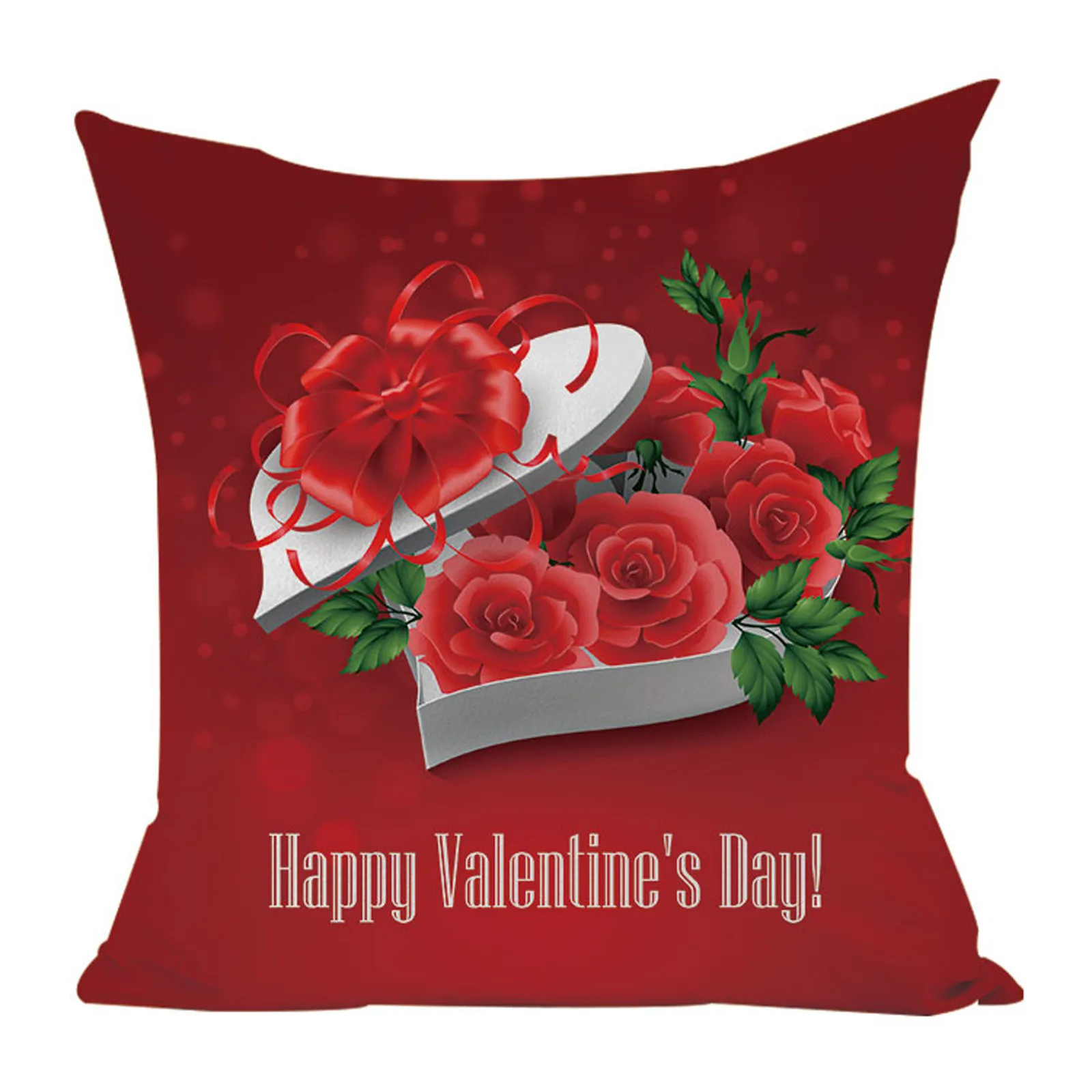Top Selling Valentine's Day Pillow Case Linen Pillowcase Printing Sofa Home Decoration Accessories 45 x 45cm Dropshipping |