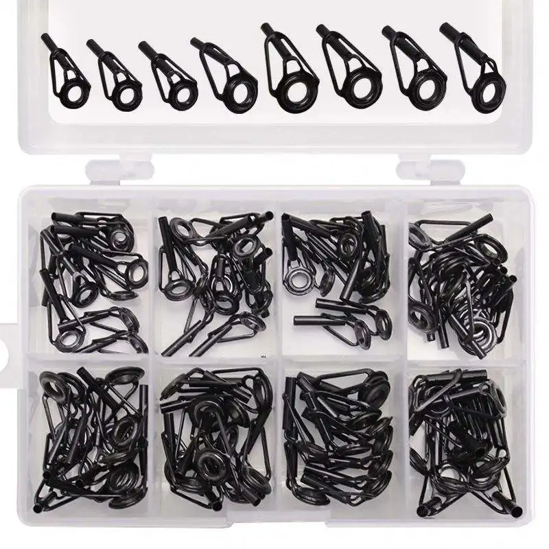 

40Pcs/box Ceramic High Carbon Steel Material Top Ring Front Guide Eye Set