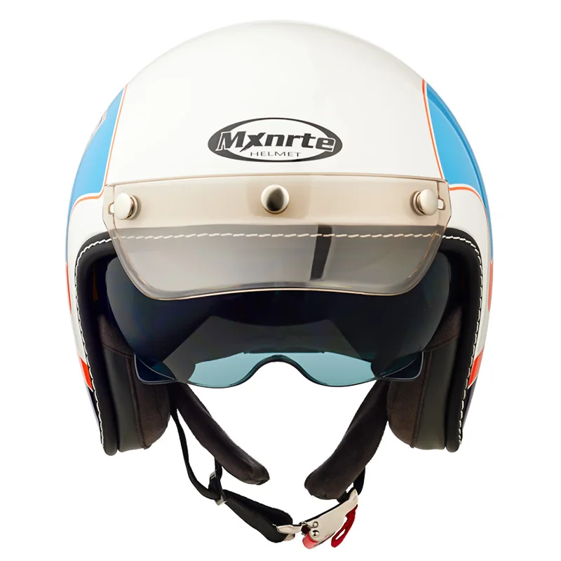 Оригинальный Mxnrte белый синий круизный корабль ретро-шлем унисекс гоночный