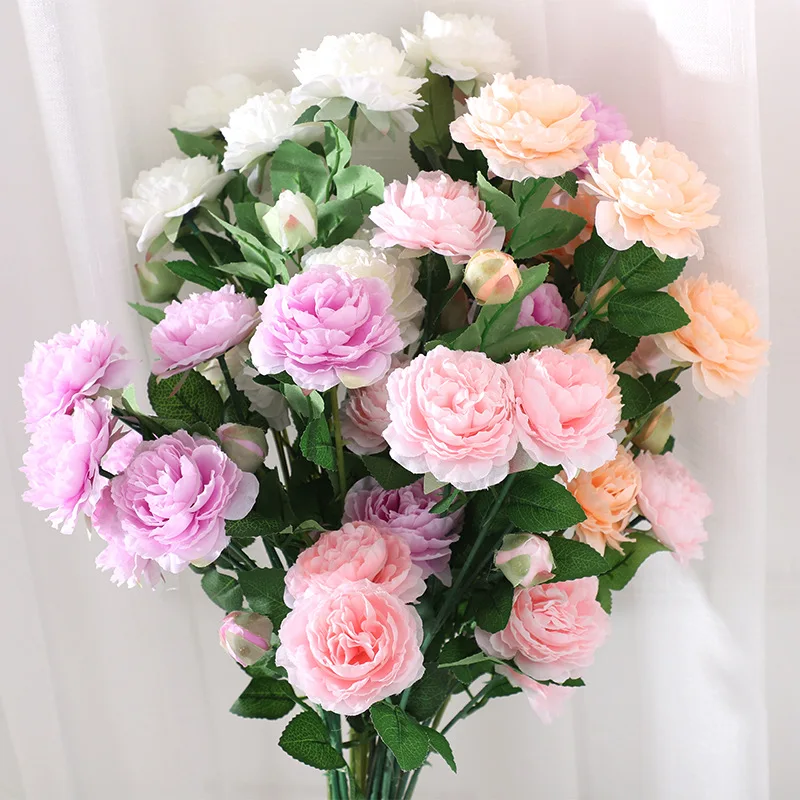

60CM peony simulation flower bouquet flower arrangement decorative flower fake flower home wedding decoration flower