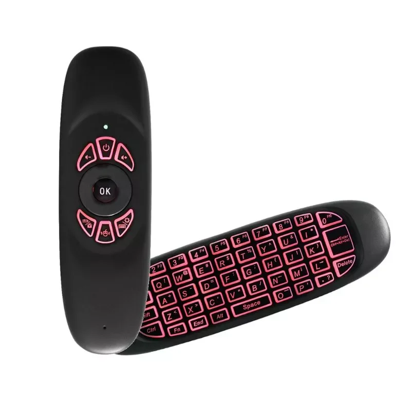 

Keyboard Accessories C120 RGB 3 USB2.0 Backlight Fly Air Mouse Wireless Backlit Keyboard G64 Rechargeable 2.4G Smart Remote Cont
